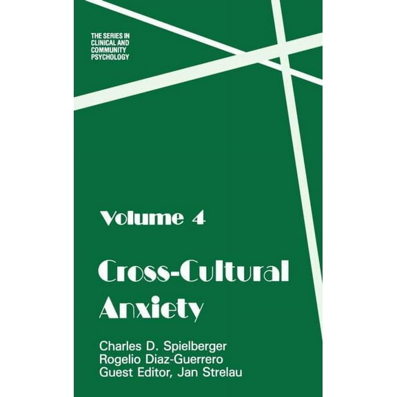 Series in Clinical and Community Psychol Cross Cultural Anxiety, (Hardcover)