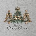 thumbnail image 3 of Wild Bobby Merry Christmas Gold Glitter Christmas Tree Design Sweater | Holiday Women Racerback Tank Top, 3 of 5