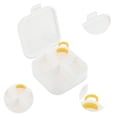 thumbnail image 3 of Unique Bargains Stylish Jewelry Box With Hooks And Compartments White, Yellow, 3 of 5