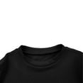 thumbnail image 4 of Hfnxid Women's Basic Shirt Crewneck Tunic Short Sleeve Shirts Slim Fitted Lightweight Casual T-Shirt Stretchy Breathable Athletic Tee Black XL, 4 of 10