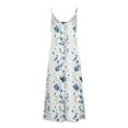thumbnail image 5 of Taylonsss Womens Summer Dress V Neck Sleeveless Spaghetti Strap Floral Print Casual Beach Vacation Outfit, 5 of 5