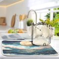 thumbnail image 2 of Yayeee Dish Drying Mat for Kitchen Counter Ultra Absorbent Easy Clean Pad 18x16", Rolling Waves, 2 of 7