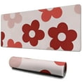 thumbnail image 1 of Stylish & Practical - Vintage Groovy Flowers Desk Mat: Extended Gaming Mouse Pad Perfect for Office Work & Gaming, Non-Slip Computer Keyboard Mouse Mat with Stitched Edges - 31.5x11.8 inches, 1 of 7