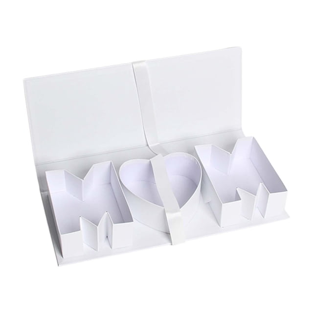 GUOOL Mom Empty Flower Gift Box Packaging Box Lightweight Versatile 16.9x7x2.6inch White