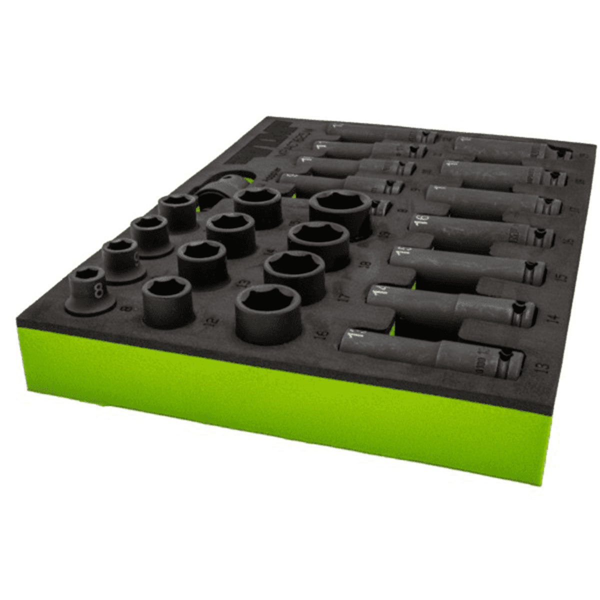 VIM Tools 25 Piece 3/8 Inch Drive Metric Impact Socket Set