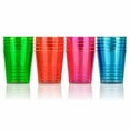 thumbnail image 3 of 80 Neon Multicolor Shot Glasses Hard Plastic Glow Party Mini Cups 0.68 Oz 20ml, 3 of 4