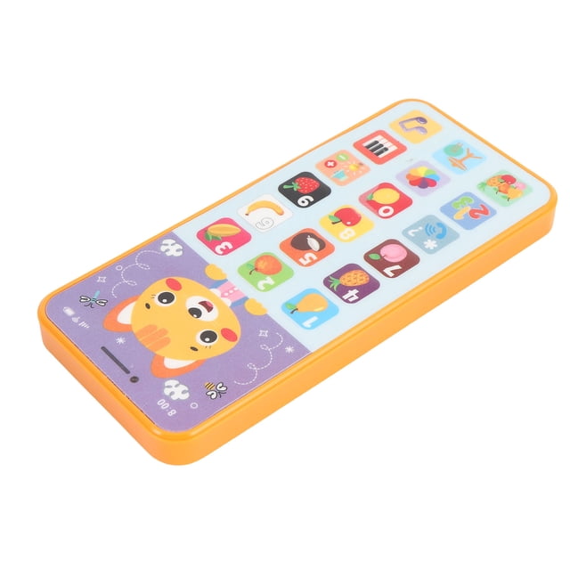 Baby Cell Phone Toy, Baby Smart Phone Toy English Learning for Toddler Orange,Green