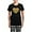 With Checker Pant, variant on CafePress - Hen Gold Glitter Heart Pajamas - Women's Short Sleeve Print T-Shirt and Pants Dark Cotton Pajama Set