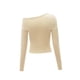 thumbnail image 4 of Camiseta de primavera para mujer, Tops con hombros descubiertos, camisetas informales ajustadas para adolescentes para caminar L, 4 of 7