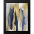 thumbnail image 2 of Hanson, Jackie 15x18 Black Modern Framed Museum Art Print Titled - Converge Blue and Gold III, 2 of 5