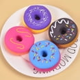 thumbnail image 4 of Colorful Donut Squishing Stress Relief Toy – Realistic Squeeze Fidget Toy for Anxiety Relief (Random Color), 4 of 9