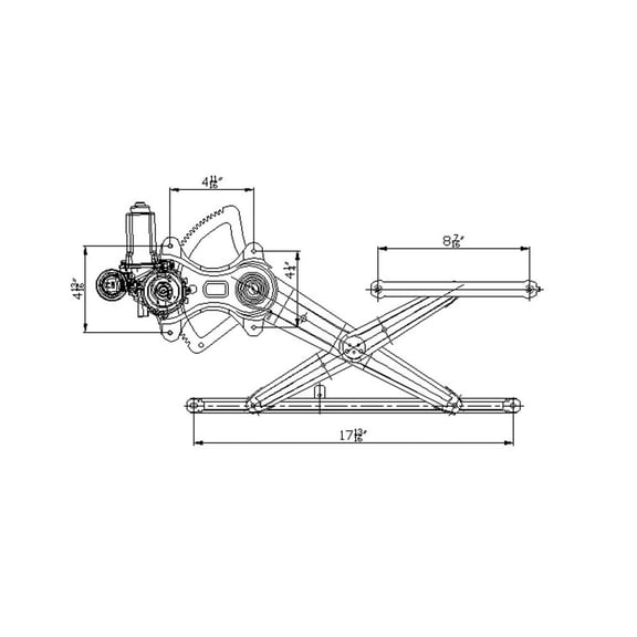 TYC 660127 Power Window Motor And Regulator Assembly