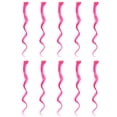 thumbnail image 1 of 10pcs Curly Wavy Clip in Hair Extensions Long Hair Colored Synthetic Hairpieces, 1 of 5