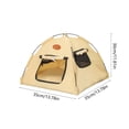 thumbnail image 3 of Tente pour Animaux de Compagnie pour Petits Chiens et Chats Semi-Fermée Lit Lavable Portable Abri de Camping Intérieur Extérieur, 3 of 6