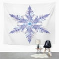 thumbnail image 2 of ZEALGNED Pink Abstract Natural Crystal Snowflake White Purple Frozen Aerial Beautiful Closeup Wall Art Hanging Tapestry Home Decor for Living Room Bedroom Dorm 60x80 inch, 2 of 2