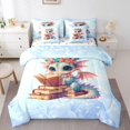 thumbnail image 1 of Cute Dragon Comforter Set 7 Pcs King Size,Fantasy Fairy Tale Comforter Blanket,Western Magical Animal Bedding Sets with Comforter,Flat Sheet,Fitted Sheet,Pillowcases and Pillow Covers, 1 of 5