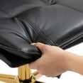 thumbnail image 4 of MOJAY PU Leather Ergonomic Executive Office Chair, Swivel Desk Chair with Padded Armrest,  Black, 4 of 7