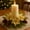 Gold, variant on ChicYu Christmas Maple Leaf Candlestick Wreath Candle Centerpiece Table Decoration Fits Candles as Centerpiece Maple Holiday Use for Decor​