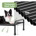 thumbnail image 3 of Cama para perros Ekisemio, grande, con refrigeración elevada, impermeable, negra, 3 of 7