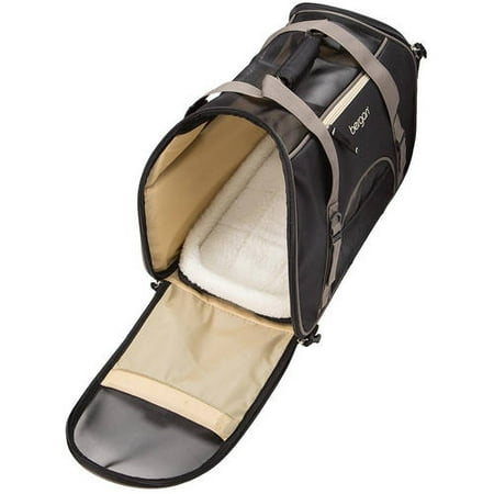 Bergan Pet Comfort Carrier  Large  Black & Brown  19 L x 10 W x 13 H