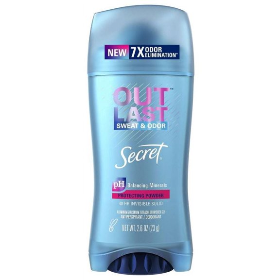 Secret Outlast Protecting Powder Scent Women's Clear Gel Antiperspirant & Deodorant 2.6 Oz (Pack of 4)