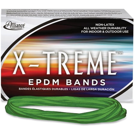 X-Treme Rubber Bands Size 117b 0.08 Gauge Lime Green 1 Lb Box 200/box | Bundle of 5