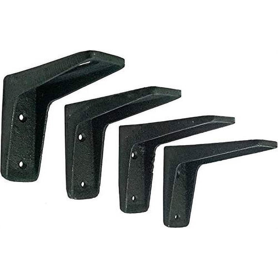 NACH Sliding Cast Iron Shelf Bracket, Heavy Duty Brackets (Pack of 4), JS-90-421