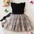 thumbnail image 5 of XXWXYD Little Girls Sparkle Tulle Part𝗒 Dress Ruffled Sleeve Formal Tutu Outfit Glitter Birthday Photo Shoot Dress for Special Occasions, 5 of 8