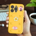 thumbnail image 5 of Allytechgroup Kids Case for iPhone 16 Pro, Cute EVA Foam Cover with 3D Cartoon Charms, Shockproof Soft TPU Protective Case for Girls Boys Slim Anti-Scratch Bumper for iPhone 16 Pro, Yellow, 5 of 6