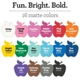 thumbnail image 3 of Apple Barrel Acrylic Craft Paint Set, Matte Finish, Assorted Colors, Set of 16, 2 fl oz, 3 of 7