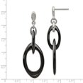 thumbnail image 3 of White Stainless Steel Earring Drop & Dangle Women'S, 3 of 4