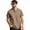 Camel,#001, variant on Men's Henley Shirt Short Sleeve Cotton Casual T-Shirt With Chest Pocket Contrast Button Placket Regular Fit Summer Tops for Daily Wear,XL