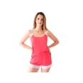 thumbnail image 1 of Pijama Jumpsuit I Love Shape con encaje coral, 1 of 3