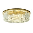 thumbnail image 5 of 23.6 Inch Modern Crystal Ceiling Light Round Golden Crystal Chandelier Flush Mount Crystal Decorative Light Fixture Suitable for Living Room Bedroom Modern Chandelier Crystal Light Ceiling Lamp, 5 of 12