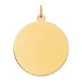 thumbnail image 1 of Beautiful 14k Plain .013 Gauge Circular Engravable Disc Charm, 1 of 2