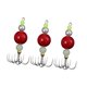 thumbnail image 2 of Jigs de calamar de 3 piezas Corredor de agua salada de agua salada Gear de pesca de pulpo rojo, 2 of 8