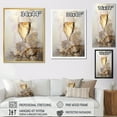 thumbnail image 4 of Designart "Gilded Bubbles In Glass" Champagne Floater Framed Canvas Prints, 4 of 5