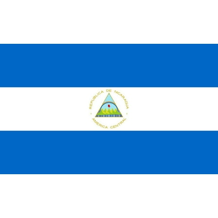 Nicaragua Flag Decal Sticker - 6 inches wide