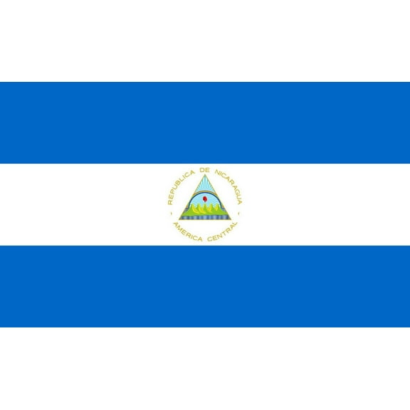 Nicaragua Flag Decal Sticker - 6 inches wide