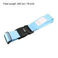 thumbnail image 2 of Uxcell Luggage Strap Suitcase Belt with Buckle, Combination Lock, 2Mx5cm Adjustable PP Travel Packing Accessory Sky Blue, 2 of 6