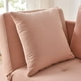 thumbnail image 2 of Leumius Sleeper Sofa Chair Bed 3 in 1 Convertible Bed Chair with Adjustable Backrest Linen Sleeper Chair Pull-Out Sofa Bed for Small Spaces,Living Room,Pink, 2 of 7