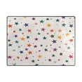 thumbnail image 5 of Yayeee Area Rugs for Living Room 5.2'x4' Non Slip Washable Bedroom Floor Carpet, Beige Stars, 5 of 5