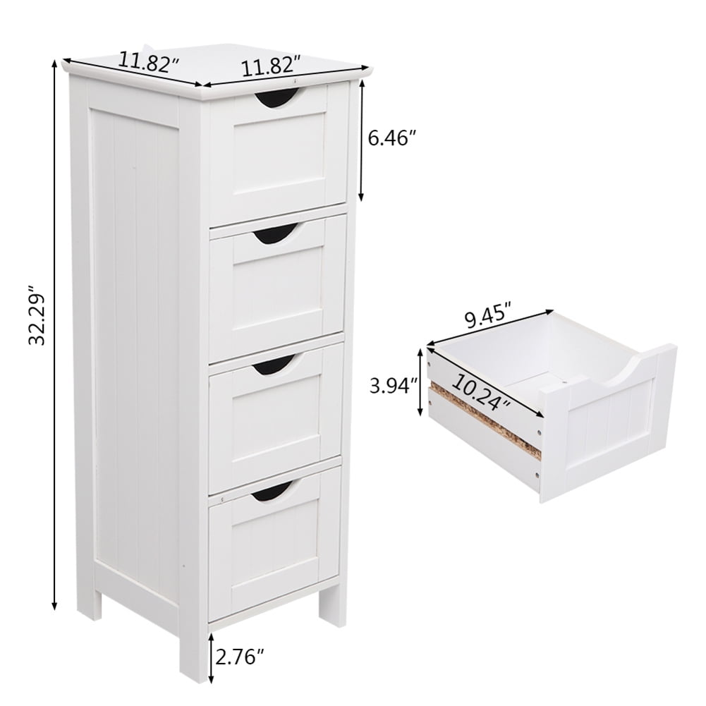 Private Jungle Floor Cabinets Storage with 4 Drawers for Bathroom Laundry Room Bedroom Organizer,White Private Jungle Floor Cabinets Storage with 4 Drawers for Bathroom Laundry Room Bedroom Organizer,White