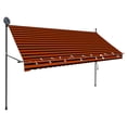 thumbnail image 3 of vidaXL 10' Orange and Brown Retractable Patio Awnings, Waterproof, 3 of 8