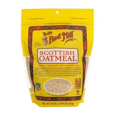 Bob's Red Mill Organic Scottish Oatmeal, 20 Ounce Bags (Pack of 4)