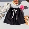 thumbnail image 3 of XINXIAOO Boys Athletic Shorts Toddler Black Shorts Basketball Soccer Gym Running Casual Clothes for Kids with Drawstring 7-8 Years, 3 of 4