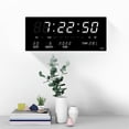 thumbnail image 4 of Reloj despertador digital Zulema Temperatura Calendario Blanco, 4 of 5