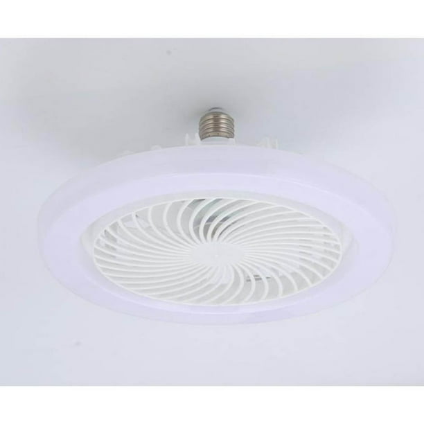 Luces LED, lámpara de escritorio, luz de noche, luz de lectura, ventilador de techo E27 con luces, luz de ventilador baja cerrada, luz de techo con ventilador, ventilador oculto, lámpara de cardán Del