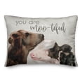 thumbnail image 2 of Creative Products Watercolor Cows 14x20 Spun Poly Pillow, 2 of 3