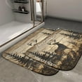 thumbnail image 2 of 1pc Deer in Forest Scene Absorbent Non-Slip Bathroom Thickened Flannel Rug Decor,Soft,Quick Drying,Suitable For Indoor/outdoor Use,Bathrooms,Bedrooms,Kitchens,Terrace,Laundry Rooms,16"x24", 2 of 9